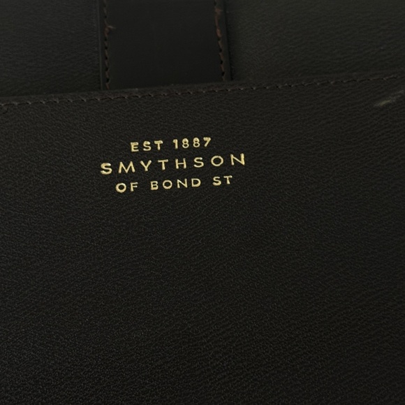 Smythson of Bond St Grosvenor Full Grain Briefcase Brown FREE SHIPPING! - Picture 13 of 13
